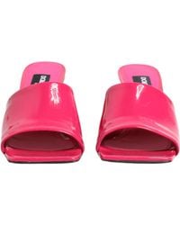 Dolce & Gabbana - Open Toe Block Heel Mules Sandals Shoes Calf Leather - Lyst