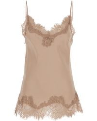 Gold Hawk - Coco Camie Top With Tonal Lace Trim - Lyst