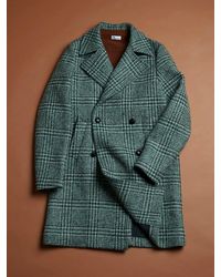 Doppiaa - Aalbany Double Breasted Checked Coat - Lyst