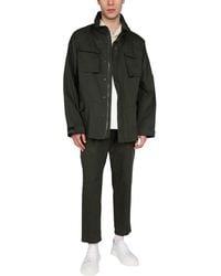 Lardini - Double Fabric Jacket Cotton Nylon - Lyst