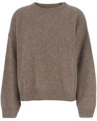 Loulou de Saison - Crew Neck Sweater With Dropped Shoulder - Lyst