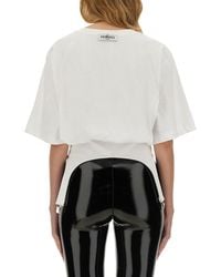 Fiorucci - T-Shirt With Suspenders Cotton T-Shirts - Lyst