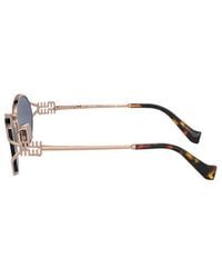 Miu Miu - Miu Sunglasses- Metal (Other) Eyewear - Lyst