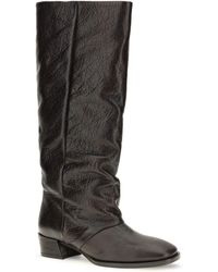 P.A.R.O.S.H. - High Leather Boots - Lyst