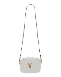 Versace - Virtus Quilted Crossbody Bag - Lyst