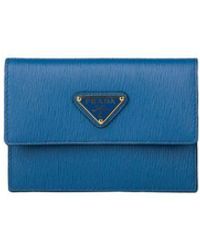 Prada - Wallet Saffiano Leather Bags - Lyst