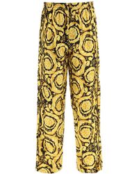 Versace - 'barocco' Silk Pajamas Pants - Lyst