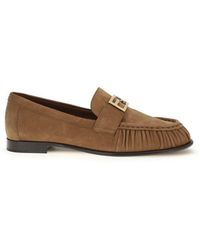 Fendi - Lamb Ovis Aries Slip-On Loafers - Lyst