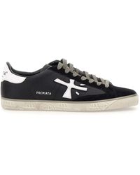 Premiata - "timeless Trainers Steven 5439" Leather Sneakers - Lyst