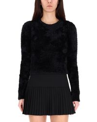 Marine Serre - Wild Fluffy Jersey Polyamide Jumpers - Lyst