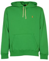 Polo Ralph Lauren - Logo Embroidery Ribbed Hoodie - Lyst