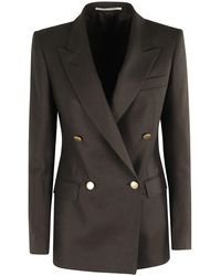 Tagliatore - Double-Breasted Tailored Jacket With Flap Pockets - Lyst