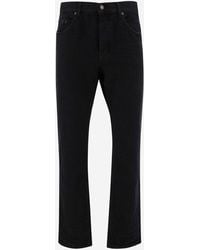 Saint Laurent - Cotton Denim Jeans - Lyst