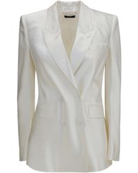Tom Ford - Blazer Double-Breasted Satin - Lyst