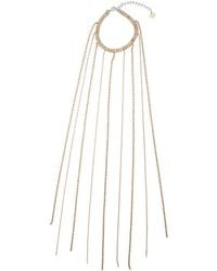 Silvia Gnecchi - Colored Necklace With All-Over Applied Glass Crystals And Adjustable Clasp - Lyst