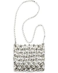 Self-Portrait - Crystal Mesh Pouch Polyester Shoulder Bags - Lyst
