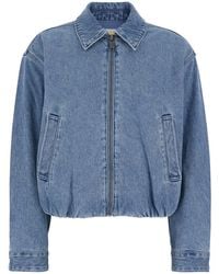 MICHAEL Michael Kors - Jacket With Classic Collar And Logo Plaque O - Lyst