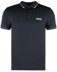 BOSS - Technical Fabric Polo Shirt - Lyst