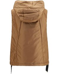 Max Mara - Hooded Padded Vest Outer: Polyamide Puffer Jackets - Lyst