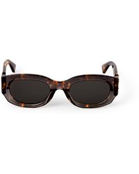Off-White c/o Virgil Abloh - Oval Frame Sunglasses - Lyst