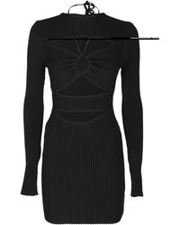 ANDREADAMO - Ribbed Knit Mini Dress - Lyst
