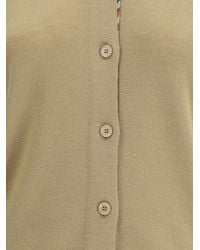 Burberry - Knit Cardigan Wool - Lyst