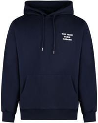 Drole de Monsieur - Hooded Sweatshirt Slogan Cotton Jumpers - Lyst