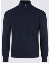 Lardini - Dark Virgin Wool Knitwear - Lyst