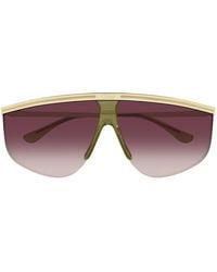 Chloé - Lunettes De Soleil Masque Dorées Rouge Sunglasses - Lyst
