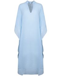 120% Lino - Linen Kaftan Dress - Lyst