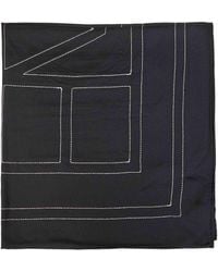 TOTEME - Silk Embroidered Monogram Scarf - Lyst