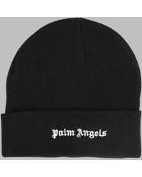 Palm Angels - Beanie With Logo Cotton Blend Hat - Lyst