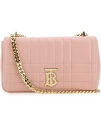 Burberry - Pink Nappa Leather Small Lola Shoulder Bag - Lyst