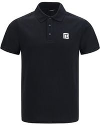 Balmain - Polo Shirt Pb Embroidered - Lyst