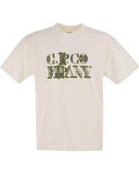 C.P. Company - Cotton Jersey T-Shirt With Graphics - Lyst