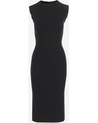 Jacquemus - Midi Dress Alba With Ruffles Viscose - Lyst