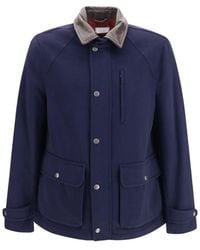 Brunello Cucinelli - Wool Oves Aries Full-Length Jacket Clothing - Lyst