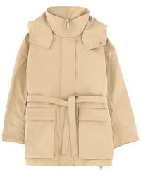 Laminar - 2Layer Metallic Parka Polyester Trench & Raincoats - Lyst