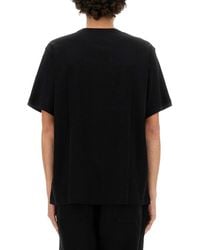 Helmut Lang - Short-Sleeve T-Shirt With Embossed Logo - Lyst