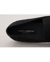 Dolce & Gabbana - Elegant Jacquard Loafers Slide On Flats - Lyst