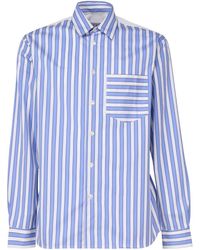 JW Anderson - Striped Shirt With Insert Design - Lyst
