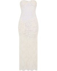 The Mannei - Long Lace Dress Cotton - Lyst