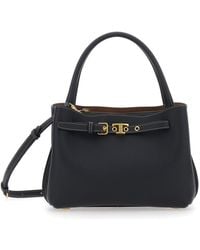Tod's - 'T-String' Handbag With Adjustable And Removable Shoulder Strap And Buckled Belt Detail On The Front - Lyst