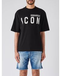 DSquared² - Be Icon Loose Fit Tee T-Shirt - Lyst
