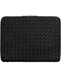 Bottega Veneta - Intrecciato Hydrology Document Case Pouch Calf Clutch Bags - Lyst