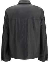 Prada - Jacket Nappa Leather Lambskin - Lyst