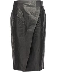 Kassl - Wrap Skirt Oil Skirt - Lyst