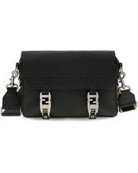 Fendi - Flow Romano Leather Crossbody Bag - Lyst