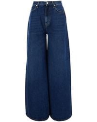 Roy Rogers - Kaori Jeans With Pockets And Frayed Hems Lyocell Cotton For - Lyst