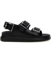 McQueen - Sleek Double Buckle Sandals For - Lyst